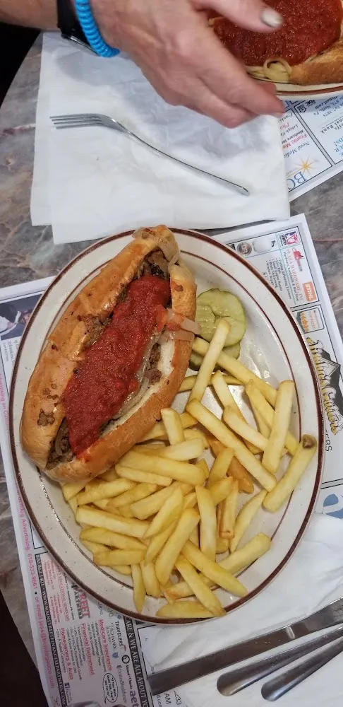 Steak Sandwich with Fries